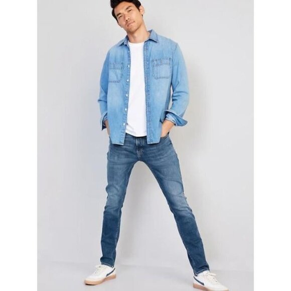 Old Navy Slim 360° Tech Stretch Performance Jeans Mens Size 46x32 NWT Denim - Picture 1 of 16